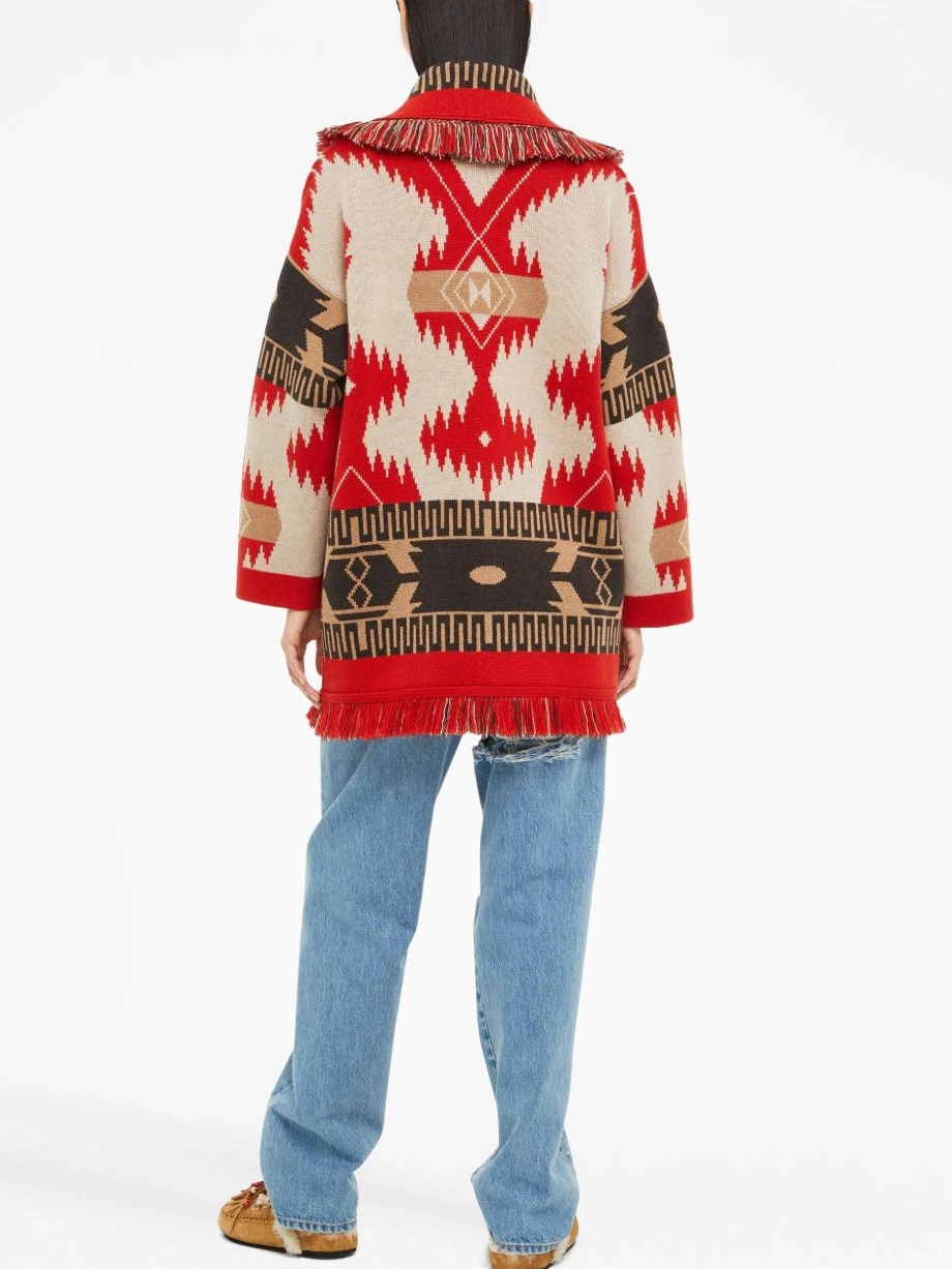 Affordable cashmere Icon Alanui cardigan jacquard Women 0821